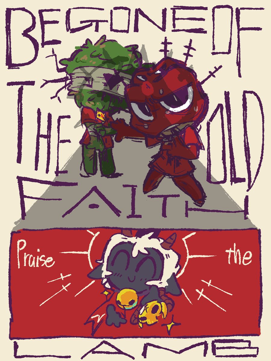 #CultoftheLamb #cultofthelambfanart 
아니 제 소유면 좀 괴롭힐수도있게해주세요