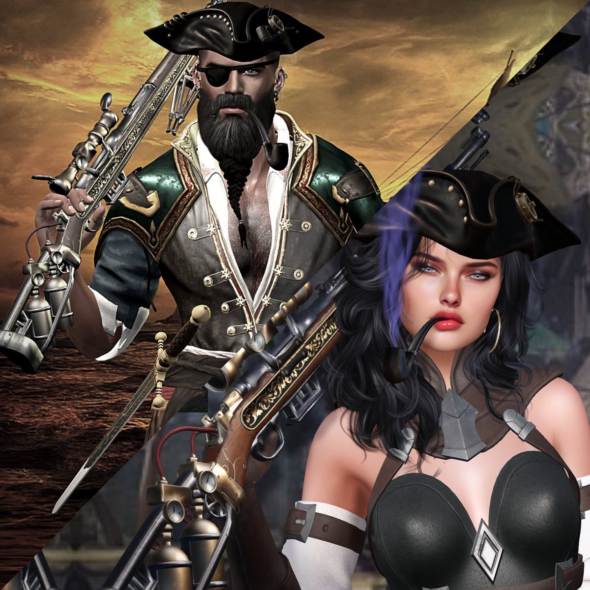 Roger_pimentel7's tweet photo. OUTFIT PIRATE for Second Life - Male & Female
>>>
https://t.co/TVhlo8KKdc
BLOG
>>>
https://t.co/eYeyvsl02Q
#slmarketplace #metaverse #riorise #secondLife #imvu #Sansar #opensim #avakinlife #sinespace #vrchat #recroom #blender3d #b3d #glTF #gta #thesims #curitibabrasil #brown #pirate