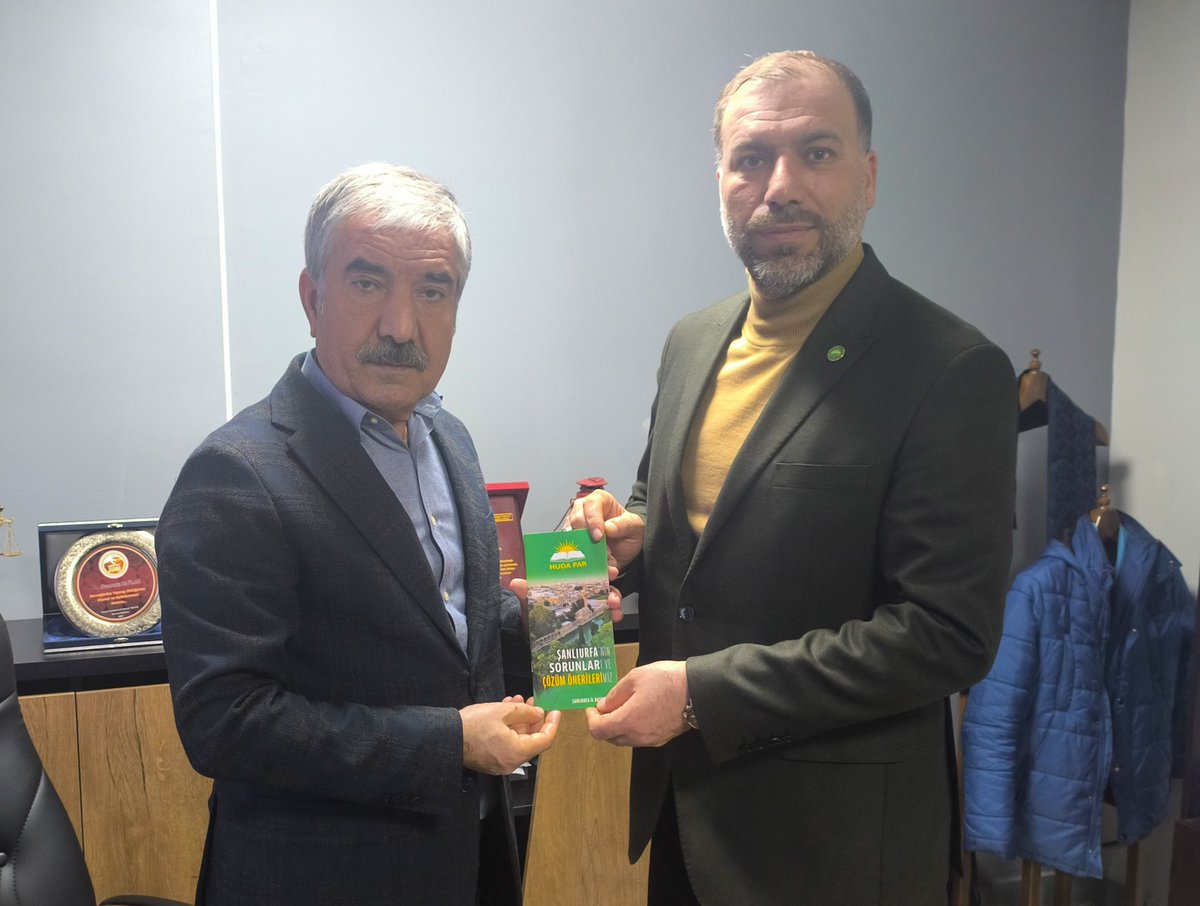 Şanlıurfa Elektrikçiler ve Radyo Teknisyenleri Esnaf ve Sanatkârlar Odası Başkanı Necmeddin Sağlam ve kıymetli heyetini ziyaret ettik. 

Ziyaretimizde, Şanlıurfa’nın sorunları ve çözüm önerilerini ele aldığımız Şanlıurfa Özel platformumuz hakkında bilgilendirmelerde bulunarak, bu