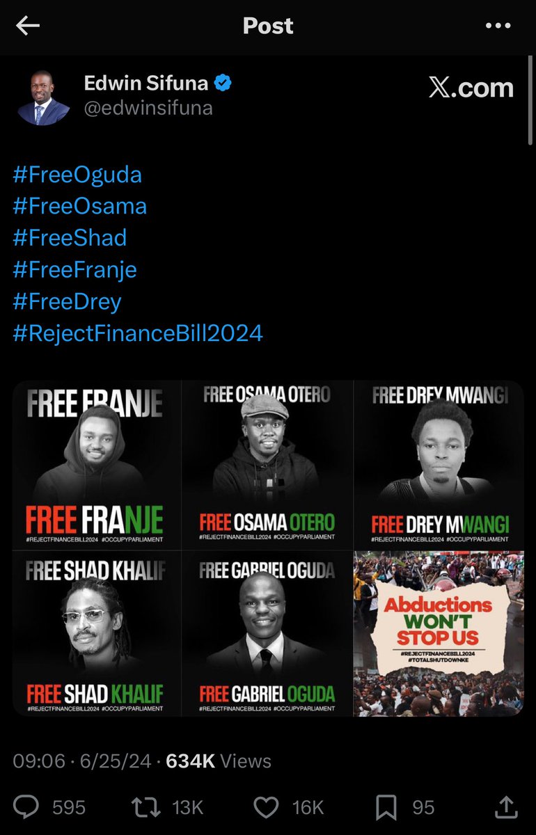 edgarwabwire_'s tweet photo. When the world turns its back on you, the ones who stand beside you become the reason you keep going.

You stood up for us when everyone else turned against us.

Edwin Sifuna, we still remember and we will never forget.

We will stand with you to the Tail End! https://t.co/CuniYJlUDh