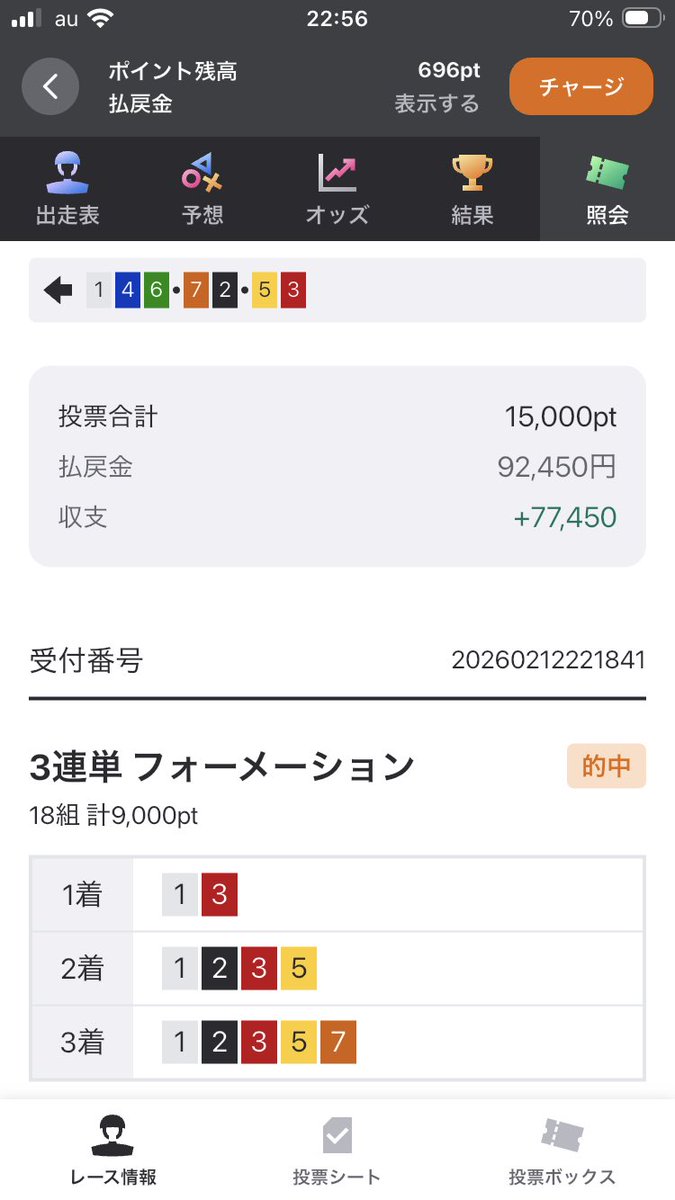 rookieseriesman's tweet photo. 本線3頭やったけどええわ、皆ありがとう夜中にチャリこいでくれて https://t.co/995iUcZgMN