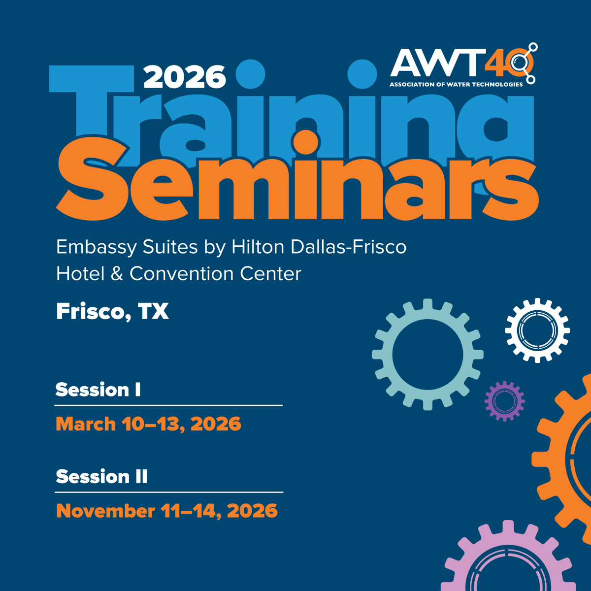 awtonline's tweet photo. ⏰ Don't Forget: Session I Early Bird Pricing Ends SOON!⏳
🚀 Lock in your discounted registration TODAY!
Register today: https://t.co/xWBsgDKyal
#AWTTraining #WaterTreatment #IndustryEducation https://t.co/yWHutZE1O1