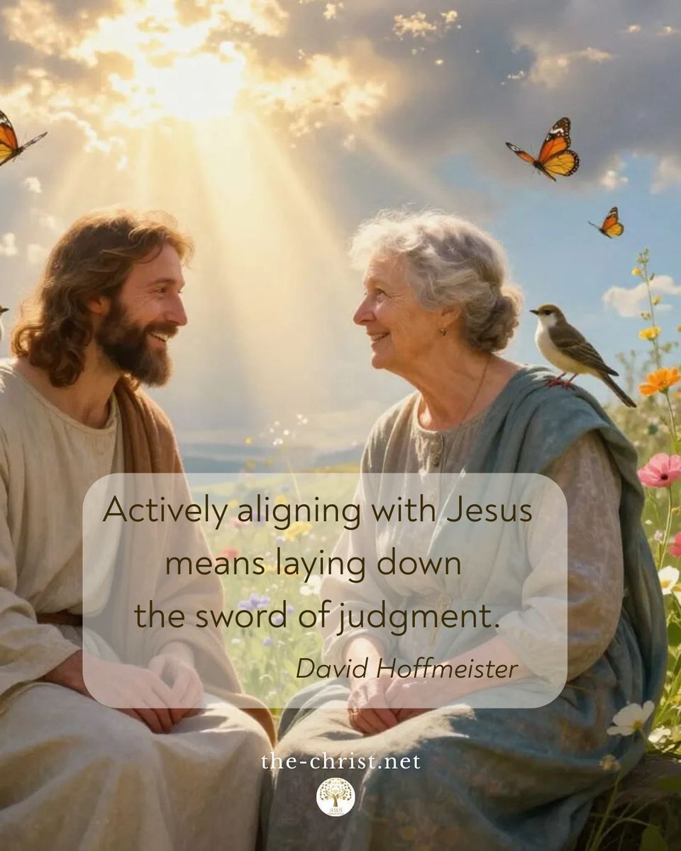 ✨ Holy Spirit Love Notes 🕊

"Actively aligning with Jesus means laying down the sword of judgment. Love never opposes." —David Hoffmesiter

📔 Quote from: "Jesus A Gospel of Love"

💫  Find this and all other titles/ in the Living Miracles Store.
store.livingmiraclescenter.org/products/jesus…