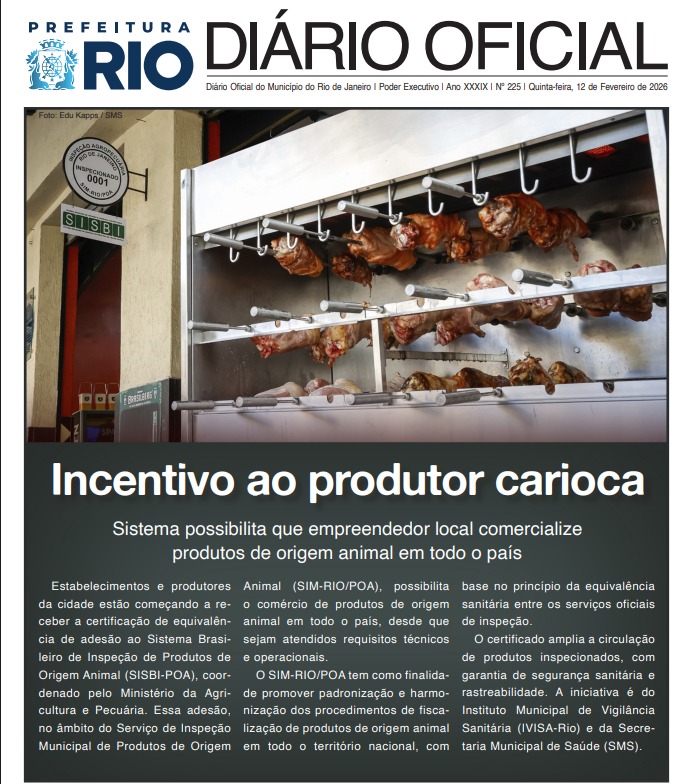 DIÁRIO OFICIAL | Na edição de hoje (12/2), há convocações para nutricionistas (044/2025) e médico - cirurgião vascular (096/2025).

Acesse o D.O diariamente para saber sobre convocações, resultados e demais etapas dos processos seletivos. 

💻doweb.rio.rj.gov.br