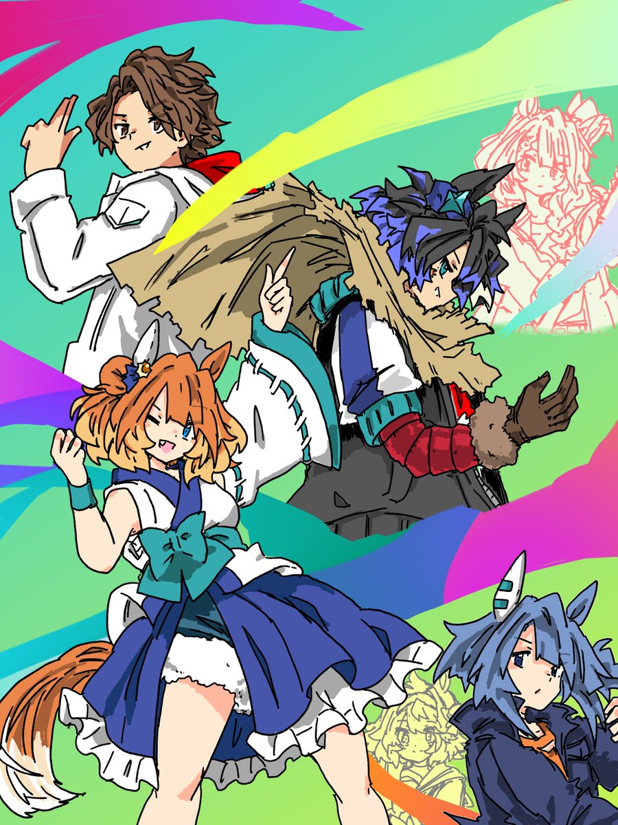 pachi_Kacchan's tweet photo. #非実在性U娘
うちのオリウマ達です https://t.co/lo77iUdngu