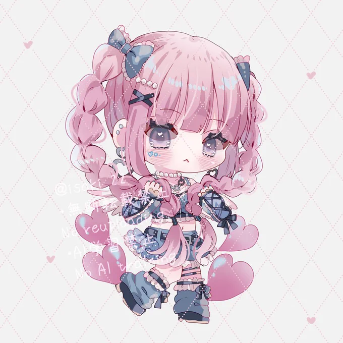 #私はこういう絵を描いています 色んな「𝓚𝓪𝔀𝓪𝓲𝓲」をイラストにしてるよ〜
