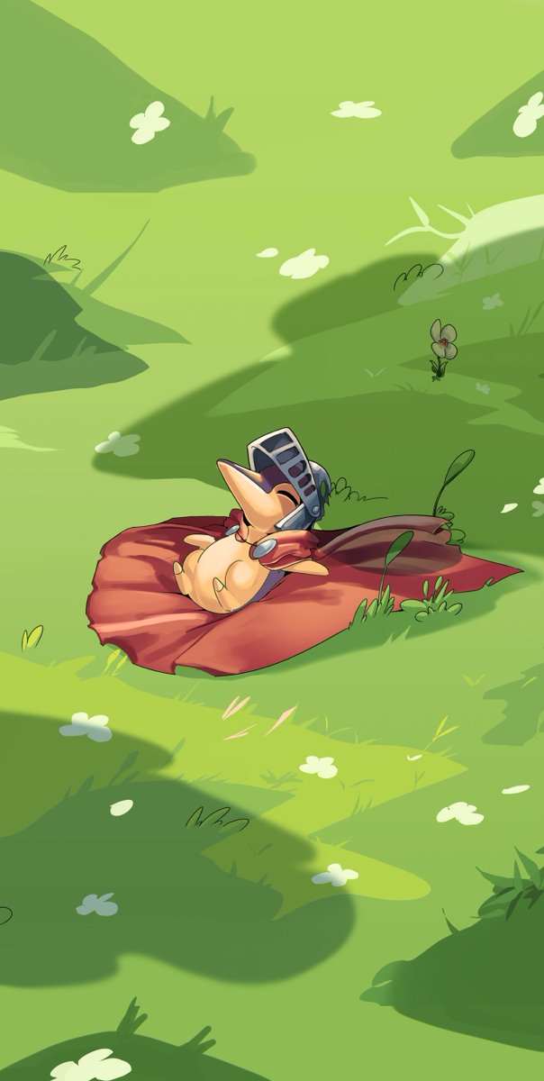 Cyndaquil Knight taking a nap