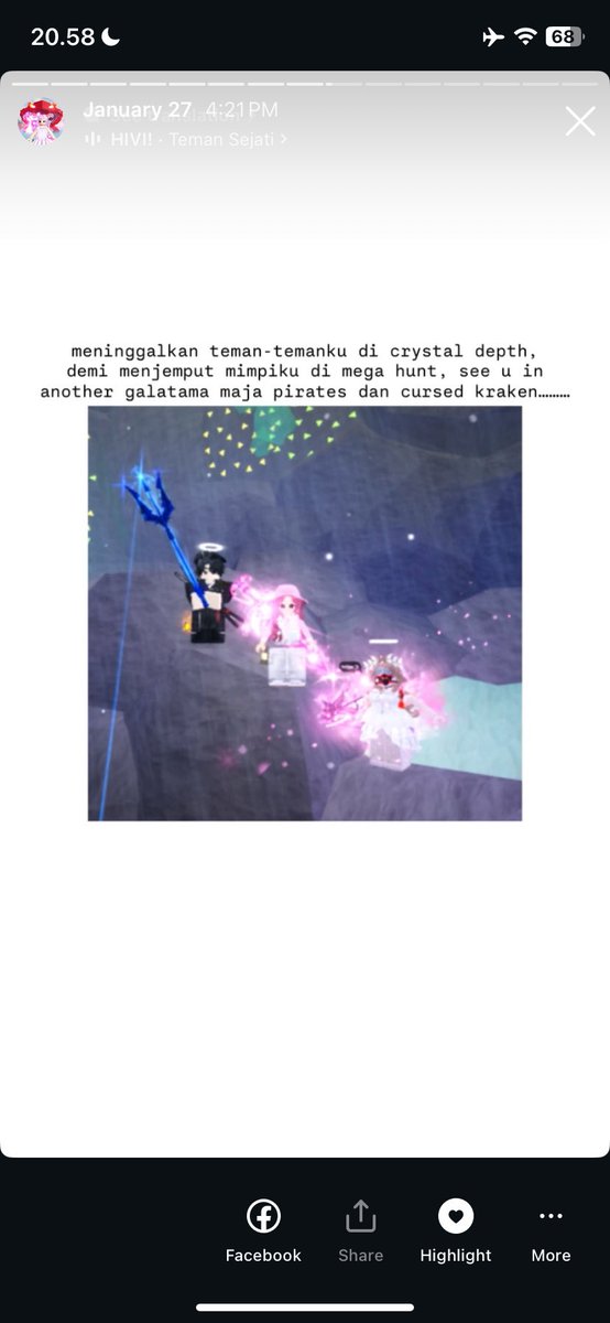 pernah bikin stormy ini dan yap teman temanku skrg udah punya semuanya disaat aku blum ada progres sama sekali, cursed kraken nihil megalodon apalagi😔