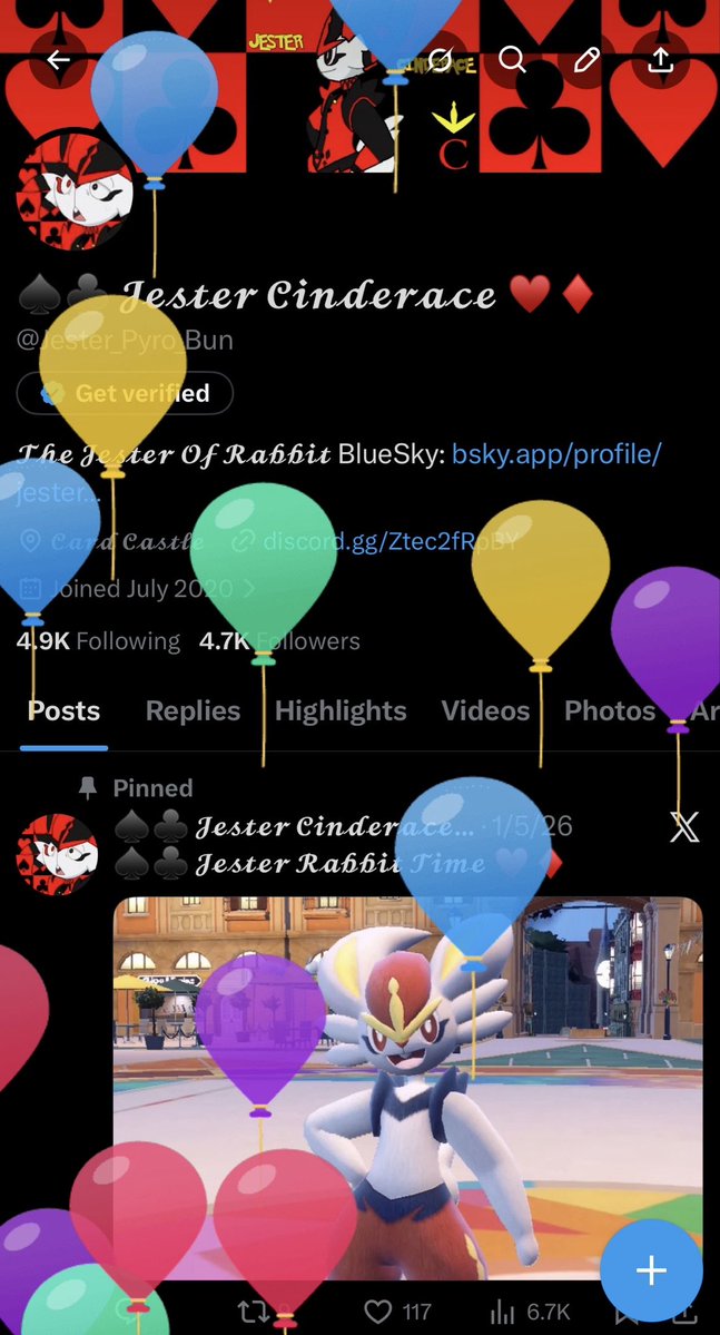 Jester_Pyro_Bun's tweet image. Today is my 23th birthday :3