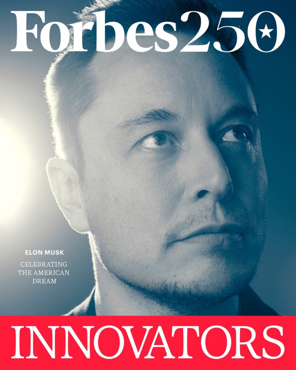 tsla519's tweet photo. Our CEO named No. 1 on the #Forbes250 Greatest Innovators list. 👏👏👏 https://t.co/gA79EQbR5u