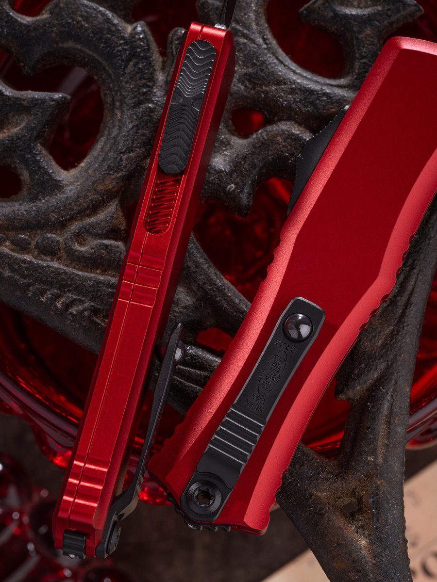 microtechknives's tweet photo. The Red Hera® II Mini—where refined aesthetics meet hard-use performance.
Built for those who never compromise on precision.
#MicrotechKnives #HeraMini #KnifeDesign #TacticalArt #PremiumCutlery #GiftGuide https://t.co/rpgNYPtPqP