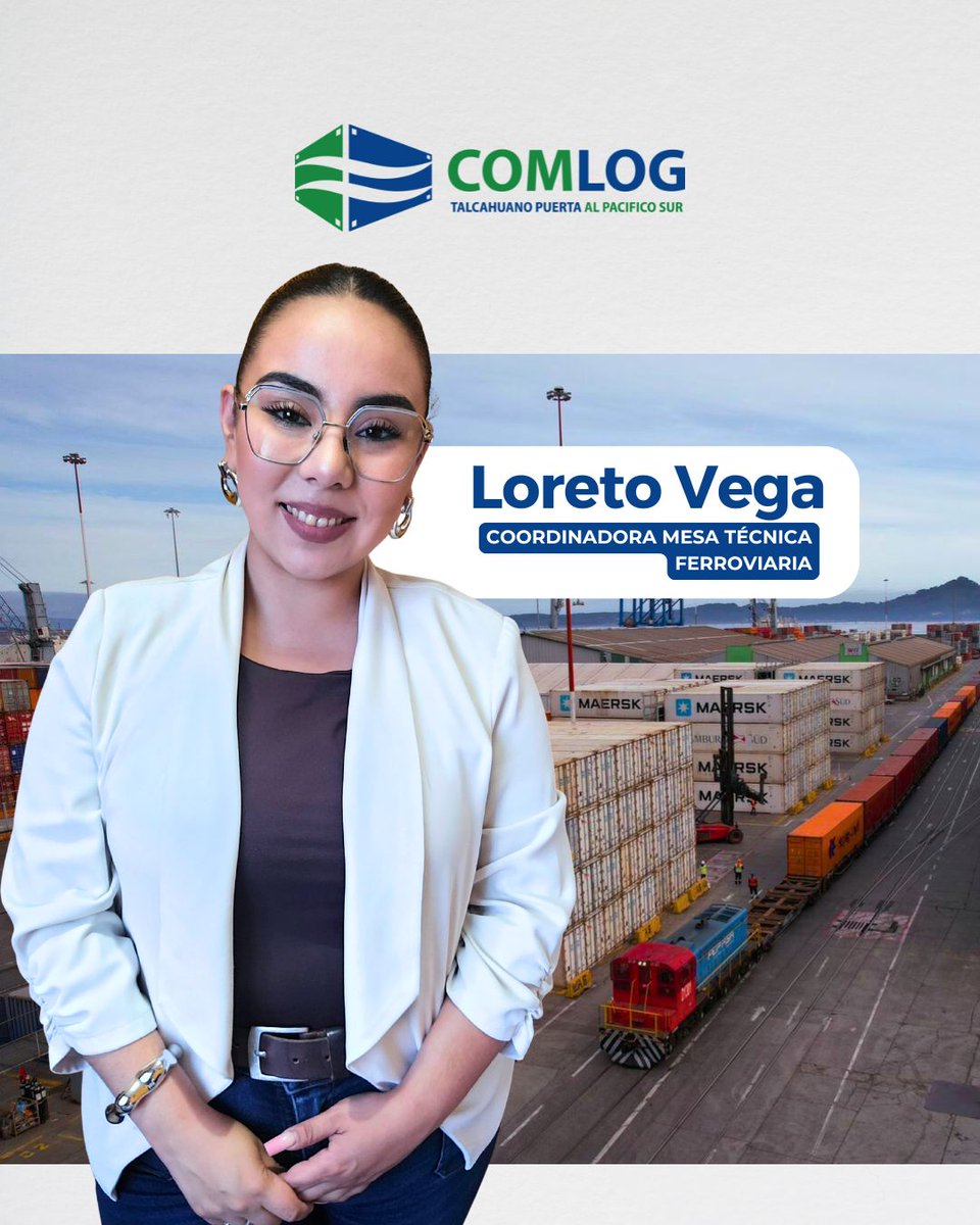Nos alegra contarles que Loreto Vega, Jefa de Servicios a la Carga de #SVTI, es la nueva Coordinadora de nuestra Mesa Técnica Ferroviaria. #LogísticaSegura