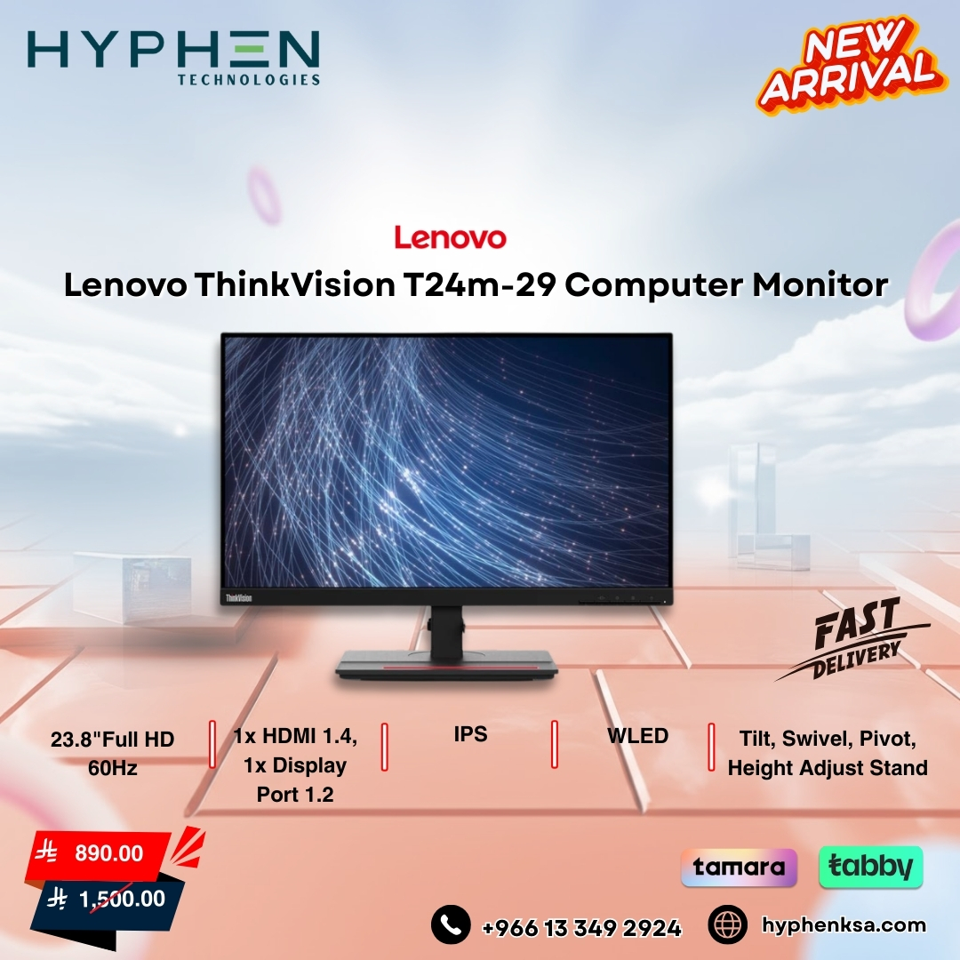 hyphenksa2025's tweet image. 🖥️ LENOVO THINKVISION MONITORS: Built for the way you work.

👇 Choose your professional display:

▪️ T24v-30 – 24
▪️ T27QD-V4 – 27
▪️ T24m-29 – 24

📞 Call: +966 13 349 2924
🌐 Shop: hyphenksa.com
#Lenovo #ThinkVision #BusinessMonitor #HyphrenTech #SaudiBusiness