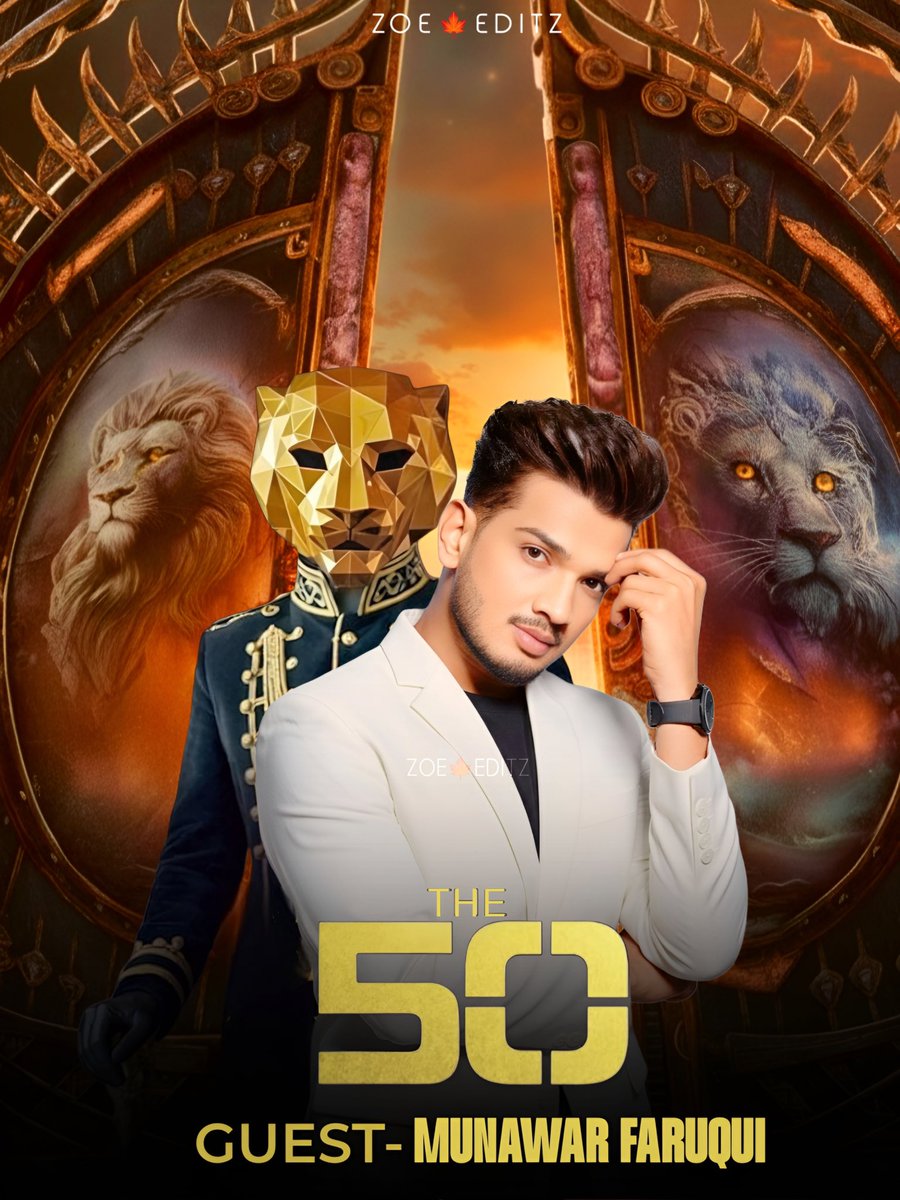 ZoeHumanity's tweet photo. Stay tuned… Munawar is ready to take over The 50 👑
One appearance is enough to make the ratings fly high 📈✨
#MunawarFaruqui #The50 #TRPKing #ComedyIcon #IndianTelevision
@munawar0018 https://t.co/5JQO84NF7e