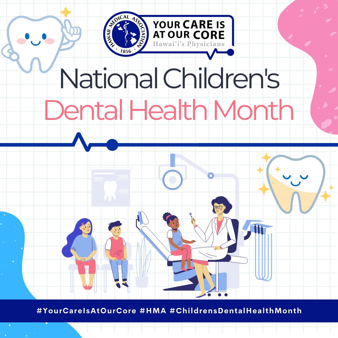 🦷 It’s National Children’s Dental Health Month! Teach kids healthy habits early—brush twice daily, floss, limit sugar, and visit the dentist regularly. Strong habits = bright smiles! 😁 Visit: shorter.me/ChildrenDental #YourCareIsAtOurCore #HMA #ChildrensDentalHealthMonth