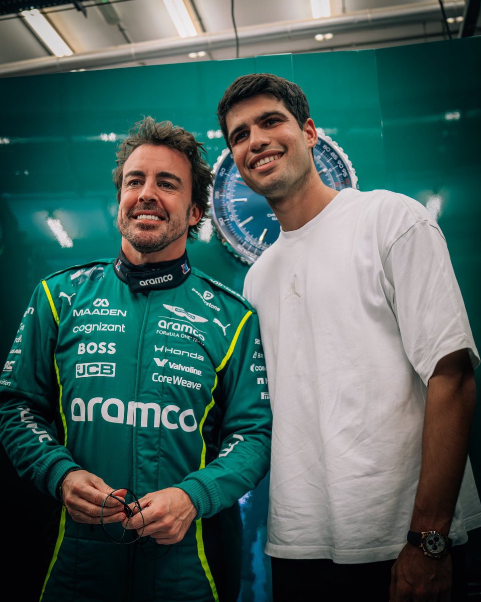 ¡Se juntaron dos leyendas españolas!

Fernando Alonso x Carlos Alcaraz

🇪🇸🇪🇸🇪🇸🇪🇸🇪🇸