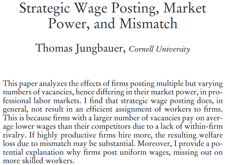 tjungbau's tweet photo. In the meanwhile, only 10 years later, my job-market paper got published in the Journal of Labor Economics: https://t.co/Z2rYnIwqyF. https://t.co/gtDjjuchWt