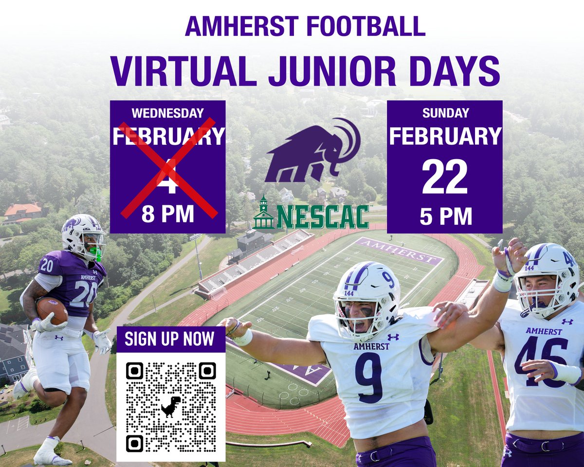 Amherst College Football tweet media