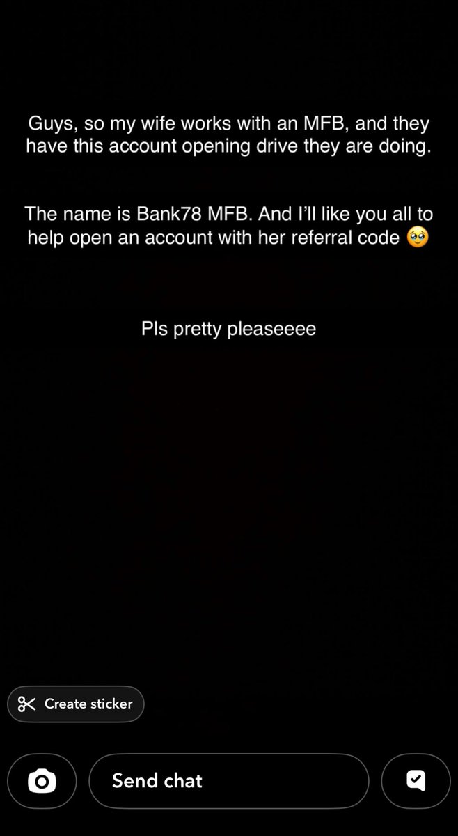 Yalllll!!!!!!

So something happened on my snap. And I think it’s so so sweet🥹🥹

A friend of mine just sent this streak and I was touched🥹

Please, can we help his wife meet her target. Pleaseee🥹🙏🏾

P.S: I have his permission to post this. 

Hi there!

Looking for a bank that
