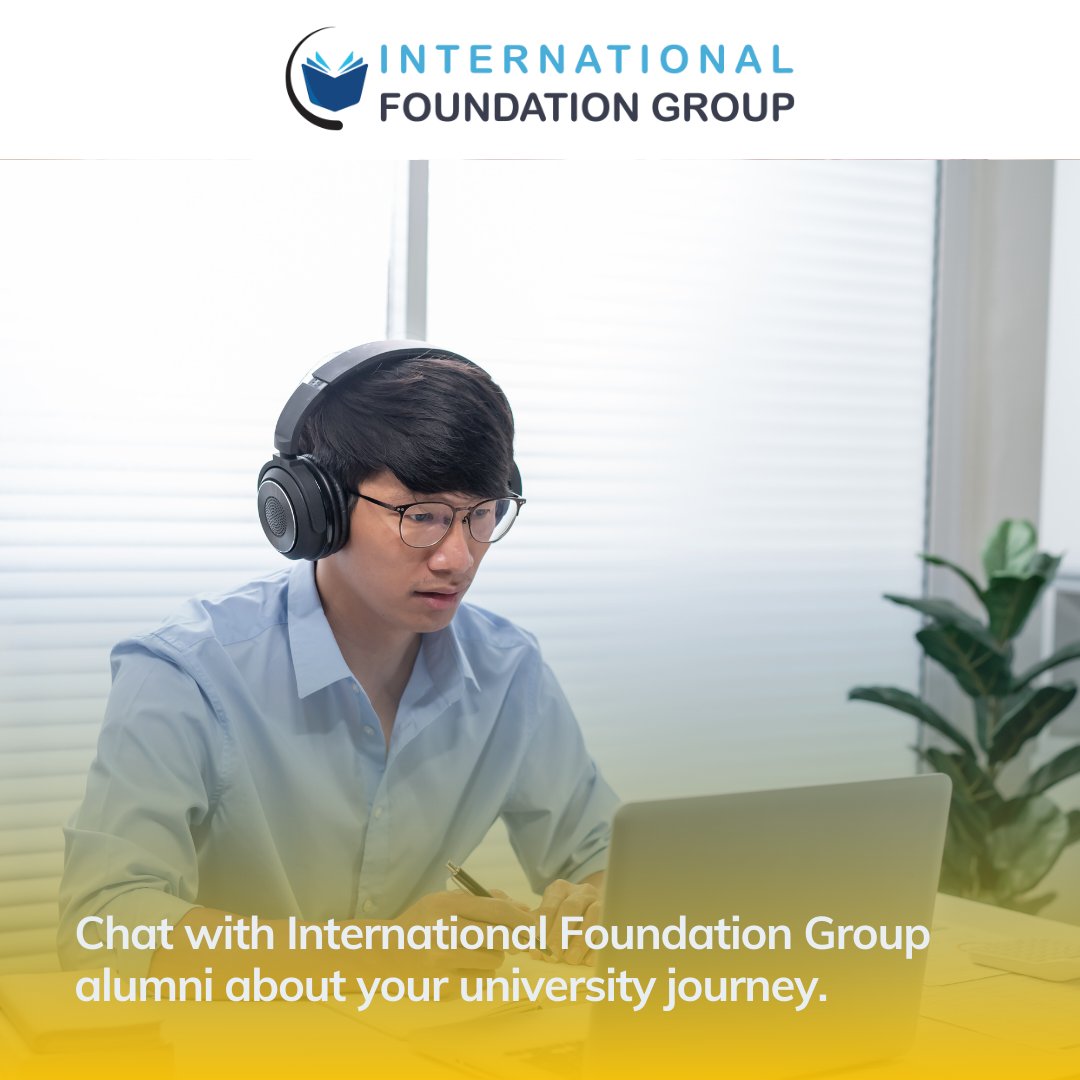 🎓 Connect with IFG alumni now! 🎓

Chat with former students studying Medicine at Aston University, Business at Birmingham and more!

Get real insights about IFG while completing your application.

🔗 Connect now: applypal.intfoundationgroup.co.uk

#IFGAlumni #StudentSuccess