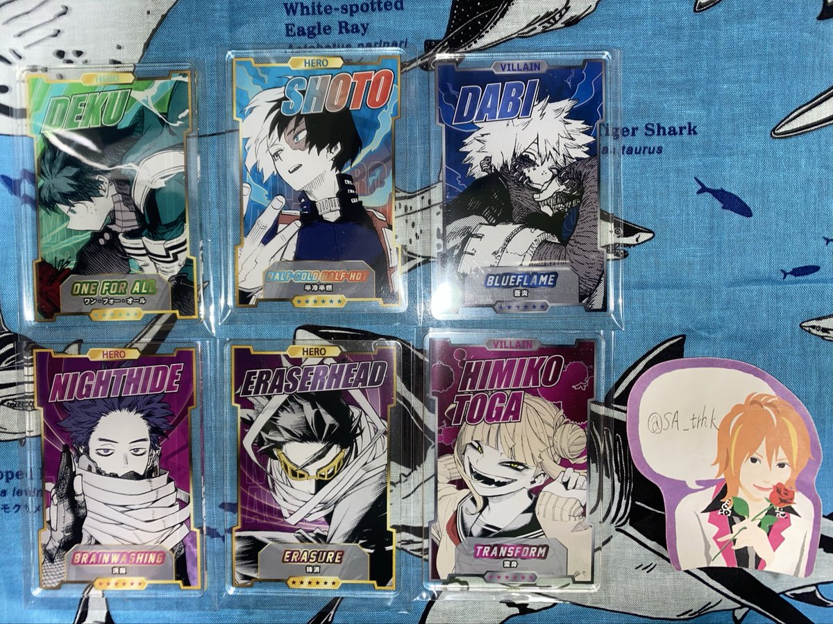 交換】 ヒロアカ ステータスカード ジャンフェス 譲)☆轟、(緑谷