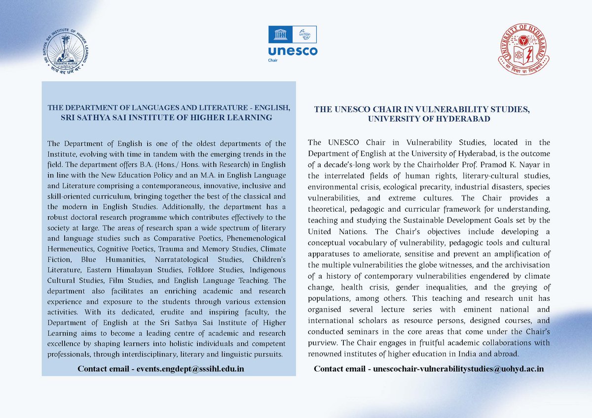 Sri Sathya Sai Institute of Higher Learning tweet media