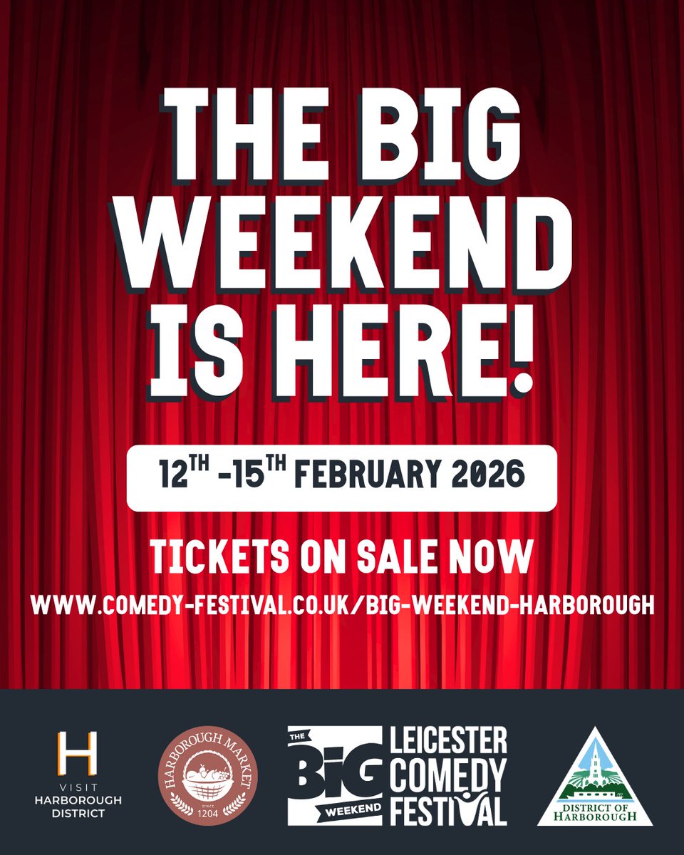 visit_leicester's tweet image. The @leicscomedyfest comes to Harborough District this weekend, which includes loads of fantastic shows across the district! Take a look at our blog for more details!
ow.ly/qqQe50Yel6n

#ComedyFestival #WeekendEvents #ComedyShows #LiveComedy
