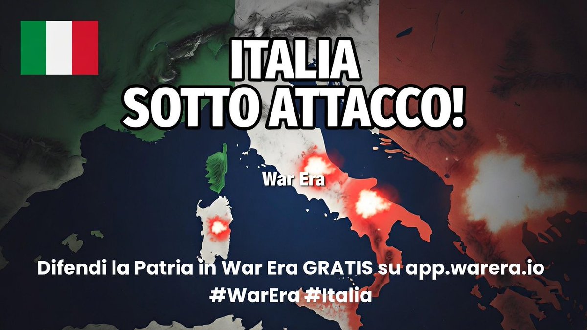 Matt_2K20's tweet photo. 🇮🇹 ITALIA SOTTO ATTACCO🔥

La #Francia vuole la Sardegna, ribelli in Austria... Ma l'Italia risorgerà! 
Diventa soldato, politico o magnate e difendi la Patria

Gioca ORA: https://t.co/9nWXLKD6QE

Creiamo l' #Italia , un nuovo #ordine

#grati
   🇮🇹💪 https://t.co/WBcQcwE9a6