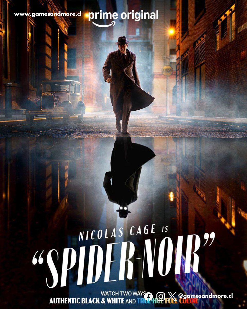GamesAndMoreCL's tweet photo. #GAMNews 📰ya tenemos #TRAILER de Spiderman Noir🕷

La serie podrá ser vista tanto blanco y negro como a color

La serie tendrá una duración de 8 episodios

¿Que te pareció el TRAILER?

#Spidermannoir #NicolasCage #marvel https://t.co/EQRcsXLCnf