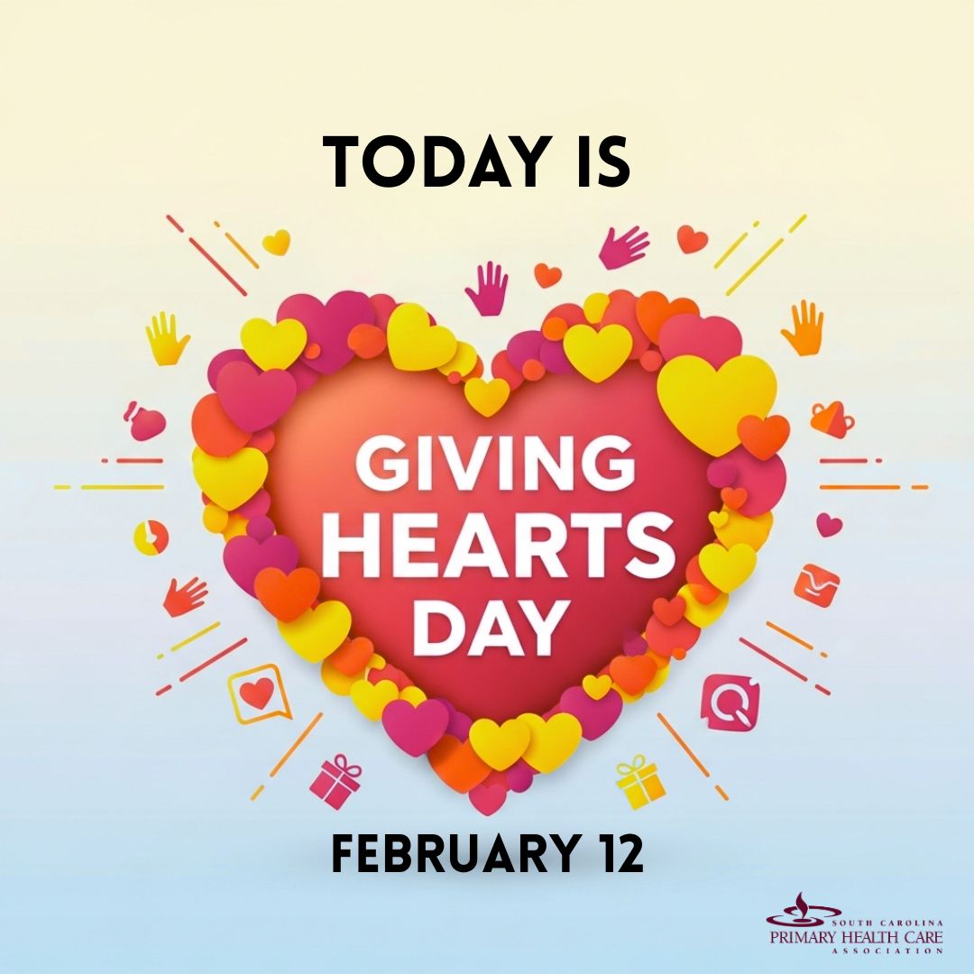SCPHCA's tweet photo. It’s #GivingHeartsDay! ❤️ Today we celebrate the "hearts" behind our mission—the donors and clinical teams providing equitable care across SC. Your support ensures that every resident has access to high-quality healthcare. Thank you for your heart!
#SCPHCA #GivingHearts https://t.co/OueGzH5Qkw