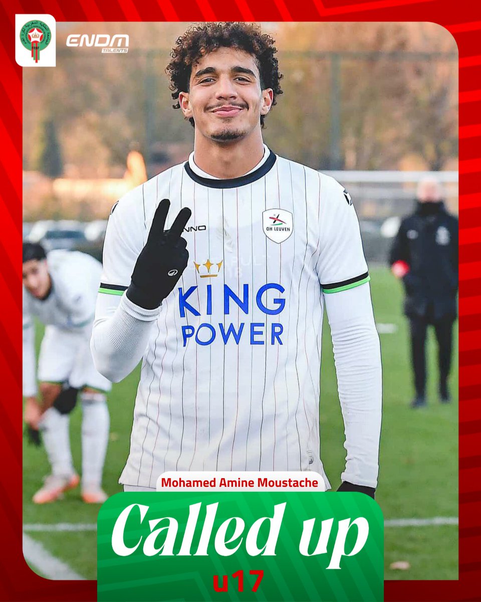 محمد أمين موسطاش مهاجم لوفين البلجيكي مستدعي إلى معسكر المنتخب المغربي لأقل من 17 سنة، المقام في ملقا الإسبانية.
#ENDM