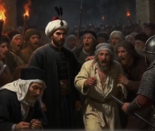 История изгнания евреев из Трабзона.
Согласно истории, описанной Эвлия Челеби в его книге "Книге путешествий", в Трабзоне исчезли двое детей. Их искали повсюду, но безрезультатно.
Спустя долгое время один дервиш случайно нашел на рынке кусок красной кожи. Присмотревшись, он