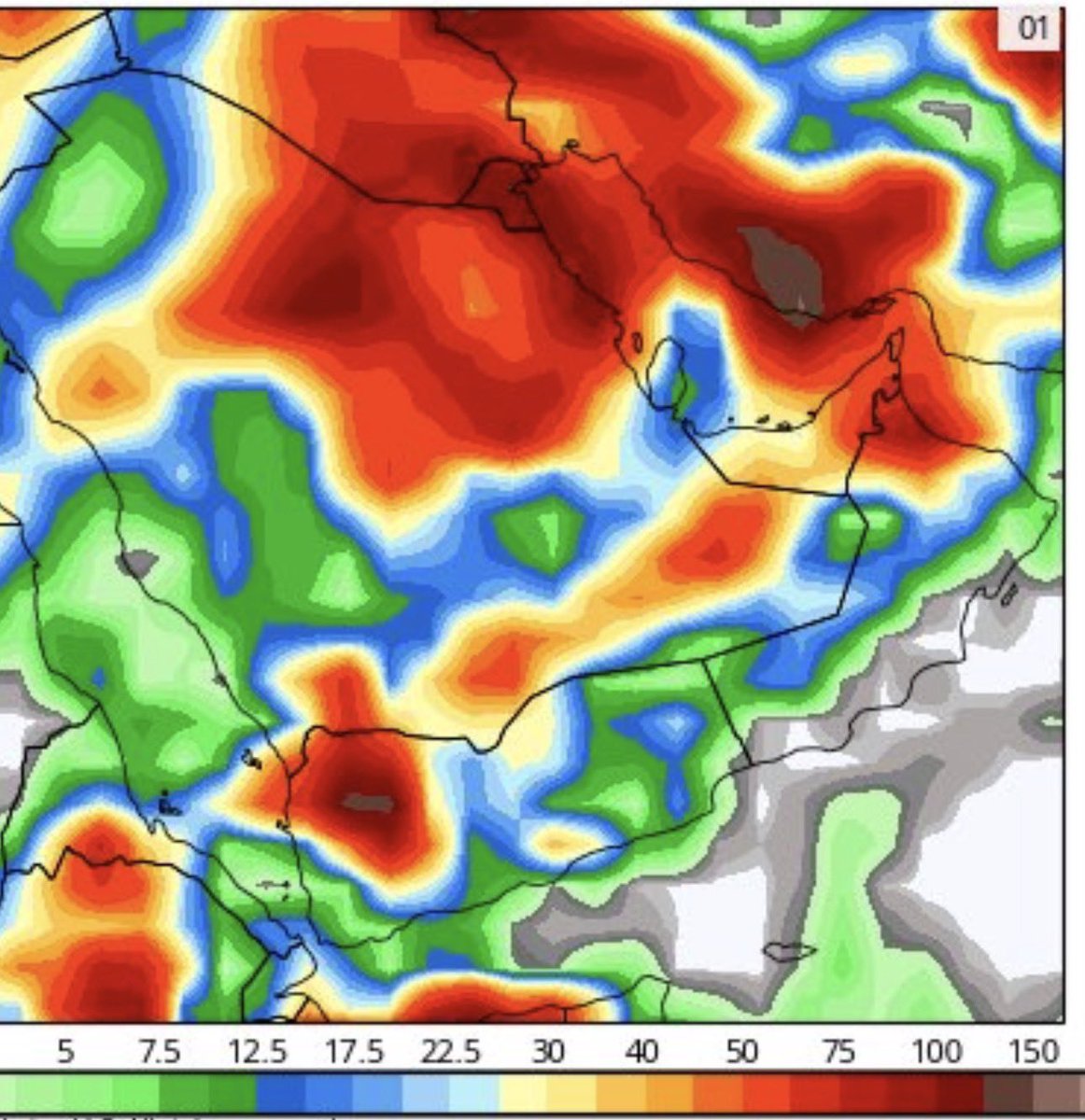 تحديث CFS يرسم هطولات غزيرة مع الربيع
وخاصة آخر #فبراير وبداية #مارس من منتصف #رمضان حتى عيد الفطر على المنطقة وكامل سواحل #الخليج_العربي و #العراق و #ايران 
والعلم عند الله،، #مساء_الخير