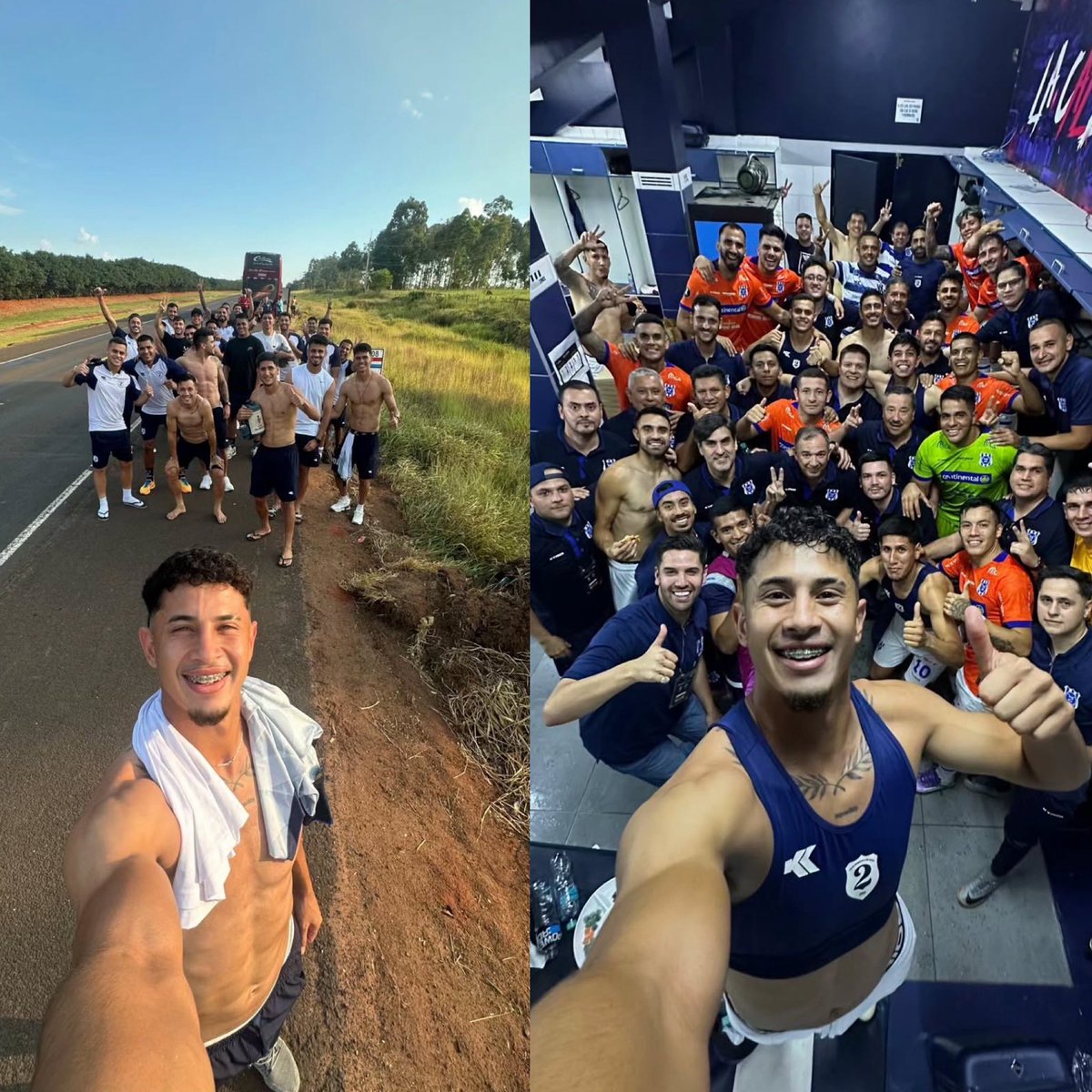 Entre semana, el Club 2 de Mayo se dirigía al aeropuerto de Asunción para viajar a Lima, pero el bus que los transportaba se descompuso en plena carretera. Los jugadores guardaron el recuerdo con una selfie. Con menos descanso y con retraso, lograron viajar. 

Y  cuando nadie