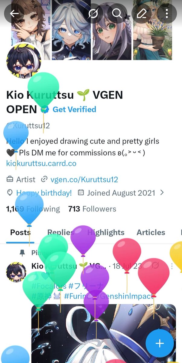 Happy Balloon Day to me >w<🎈
