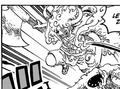 Animencyclo's tweet photo. #onepiece1174 What the fuck is going on with Luffy in this panel?

Where are his Elbaf clothes? 

Did Oda cut a corner or is this a hallucination or what? https://t.co/MmuLOi5odT