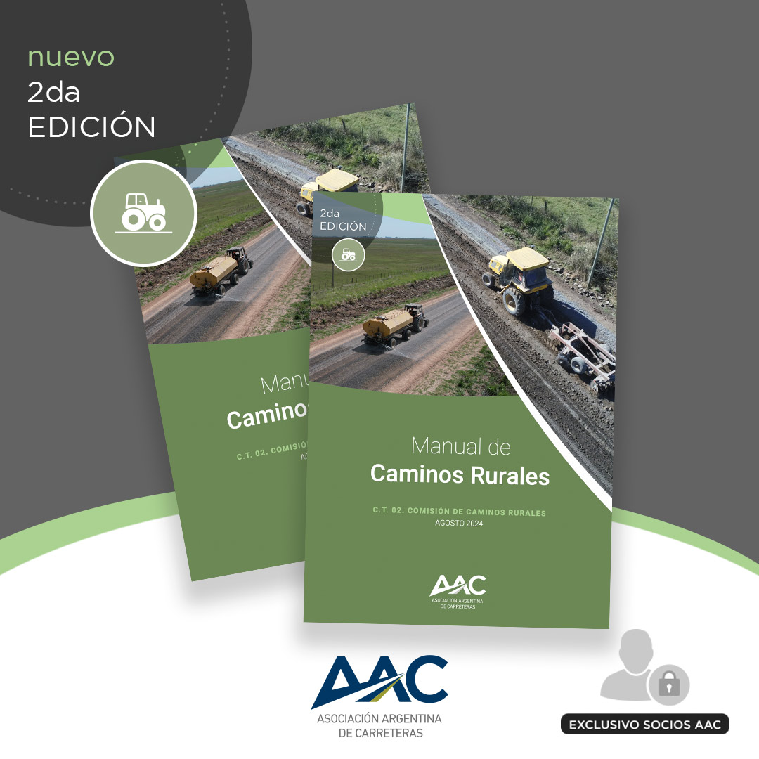 AACarreteras's tweet image. 🚨Manual de Caminos Rurales de AAC 🚜
 
Los especialistas de nuestra Comisión Técnica actualizaron el Manual de Caminos Rurales con los últimos avances y nuevas tecnologías disponibles
 
 🔗 Conocé más en nuestra web: aacarreteras.org.ar/documentos-tec…

#caminosrurales #manual