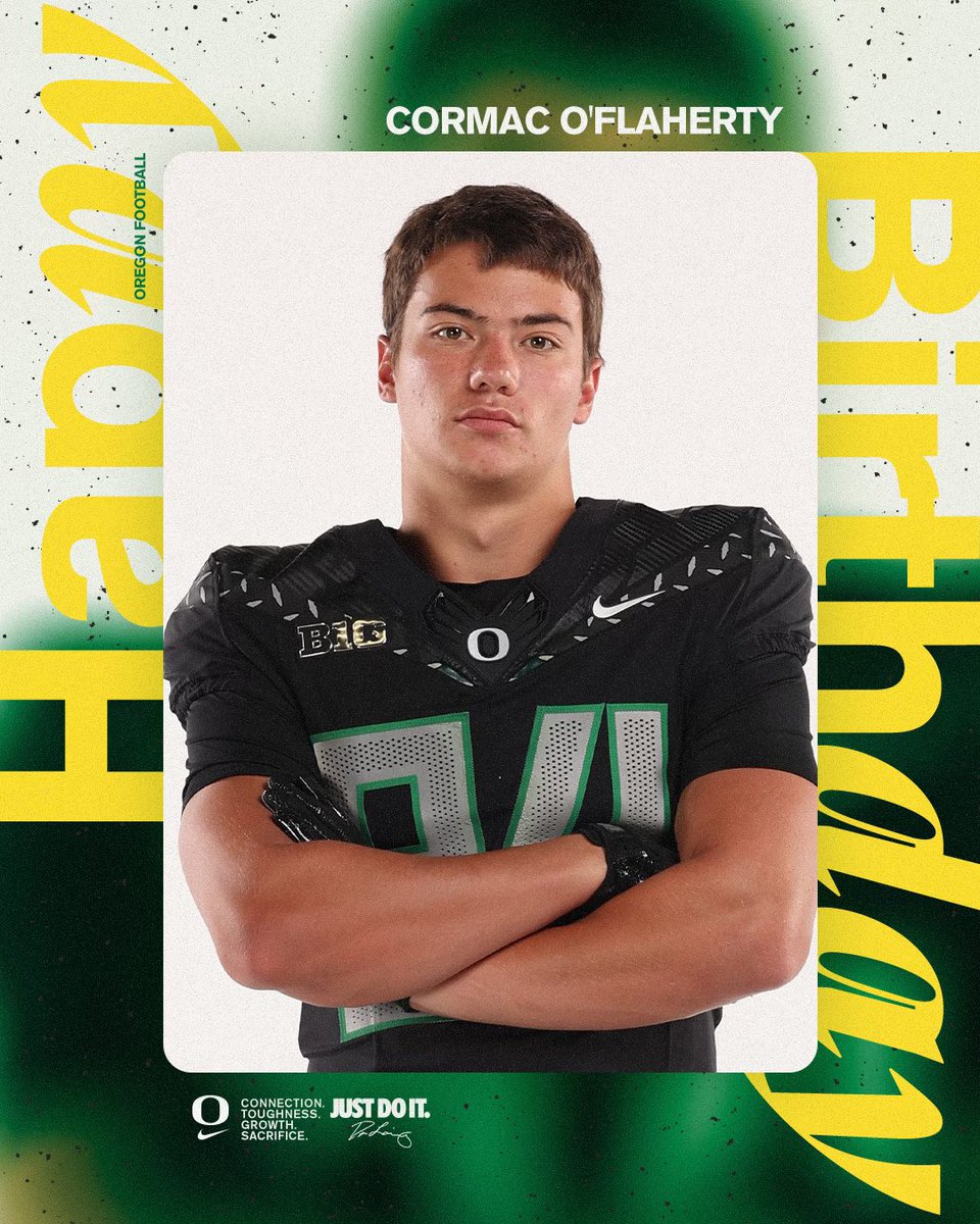 CoachDanLanning's tweet photo. Wishing @Cormac21205 a happy birthday #GoDucks https://t.co/xpjGLknUOB