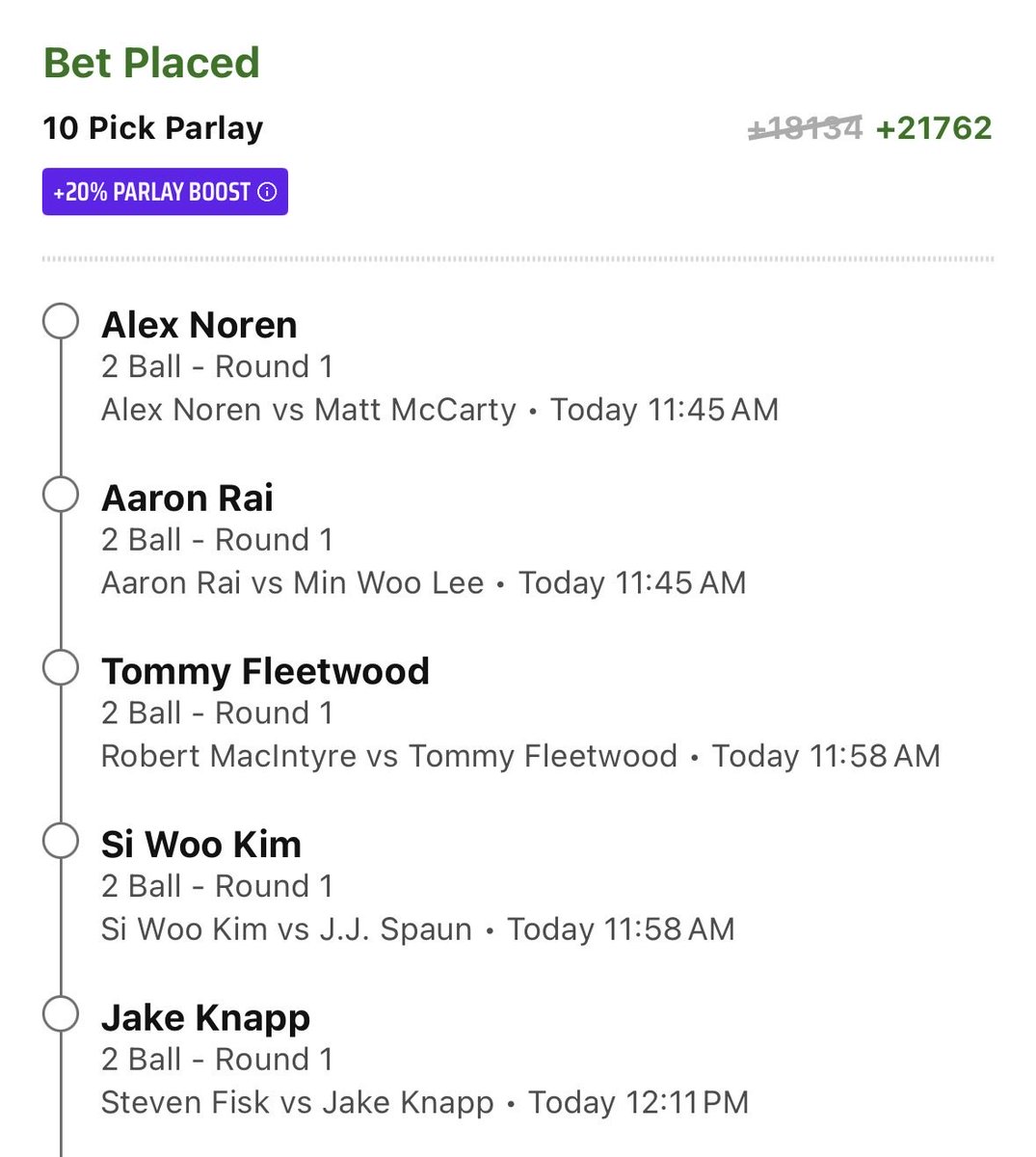 pgapickz's tweet photo. 1st round lotto #PebbleBeach #PGATour #Gambling𝕏 https://t.co/wZlvtINfeQ