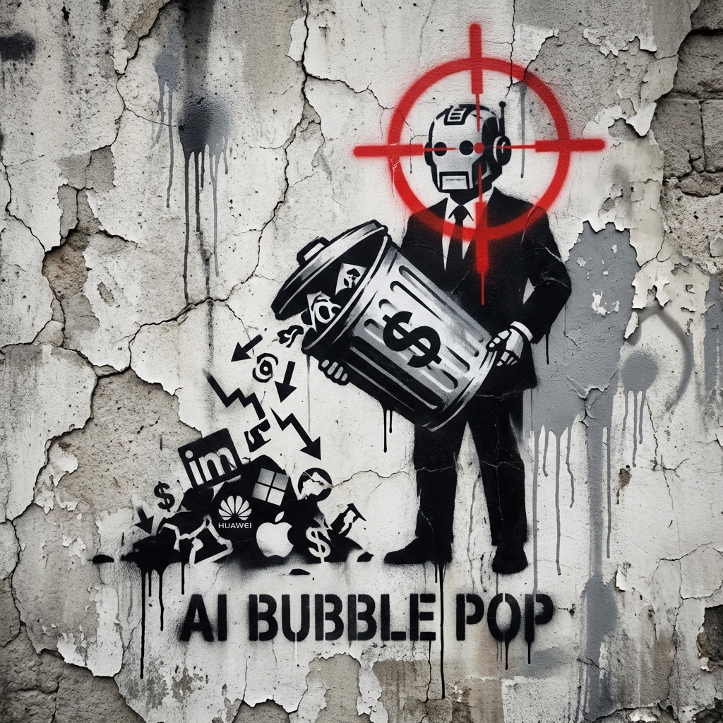 chhubmann's tweet photo. Wall Street is no longer betting on who wins AI. It’s betting on who dies because of it. The Great Deletion has begun. 📉

https://t.co/5CyLoPOtuE

#AI #StockMarket #Disruption https://t.co/heMsbY0EQD