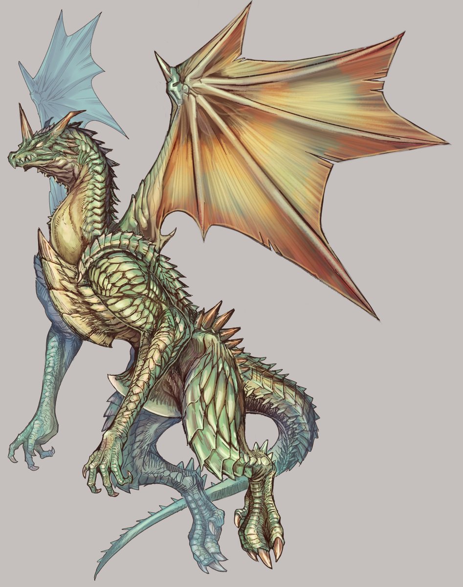 #私はこういう絵を描いています 
怪獣絵描きです!! 