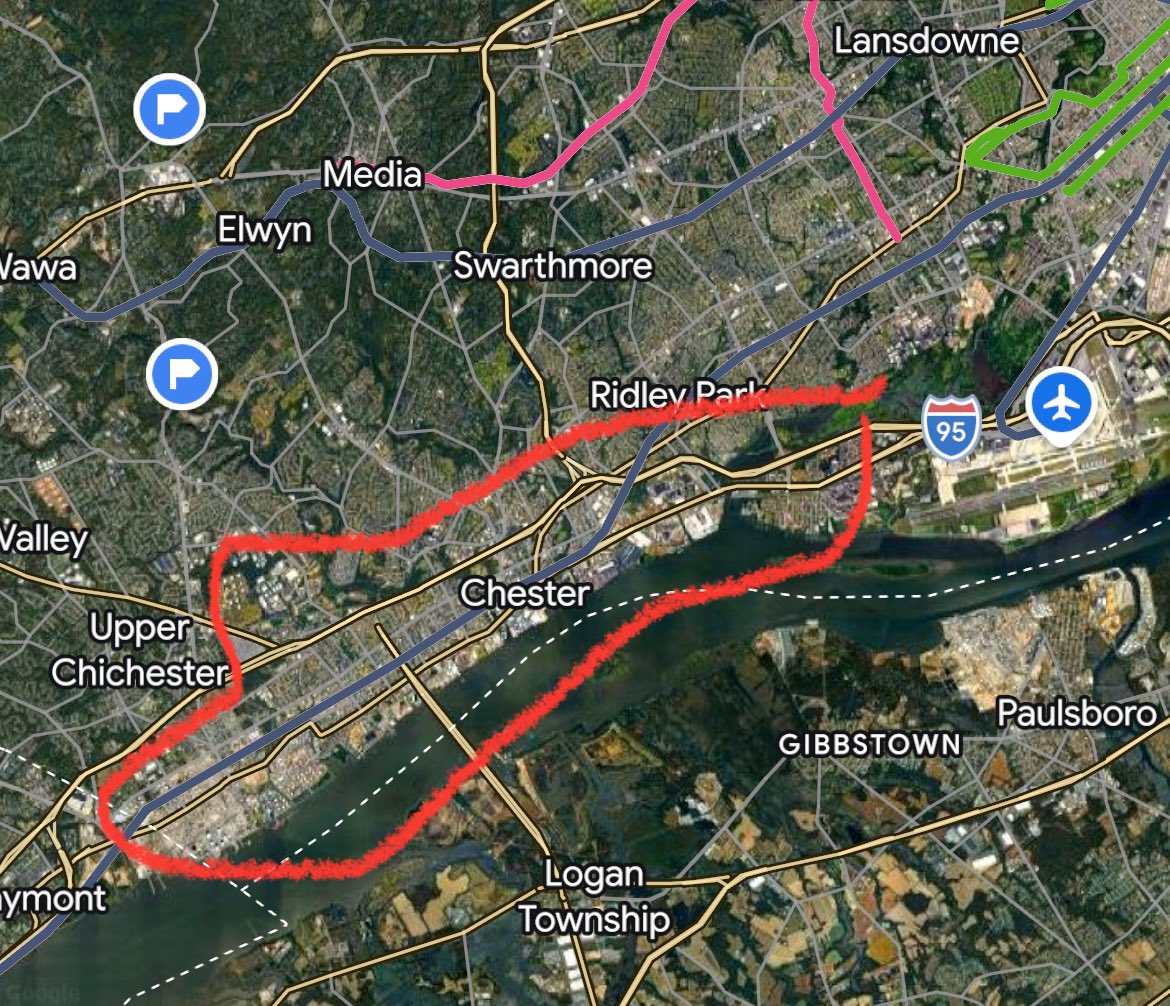 This area would require a lot of environmental remediation but permitting for it should be completely taken away from DelCo and made a State or Federal special economic zone.