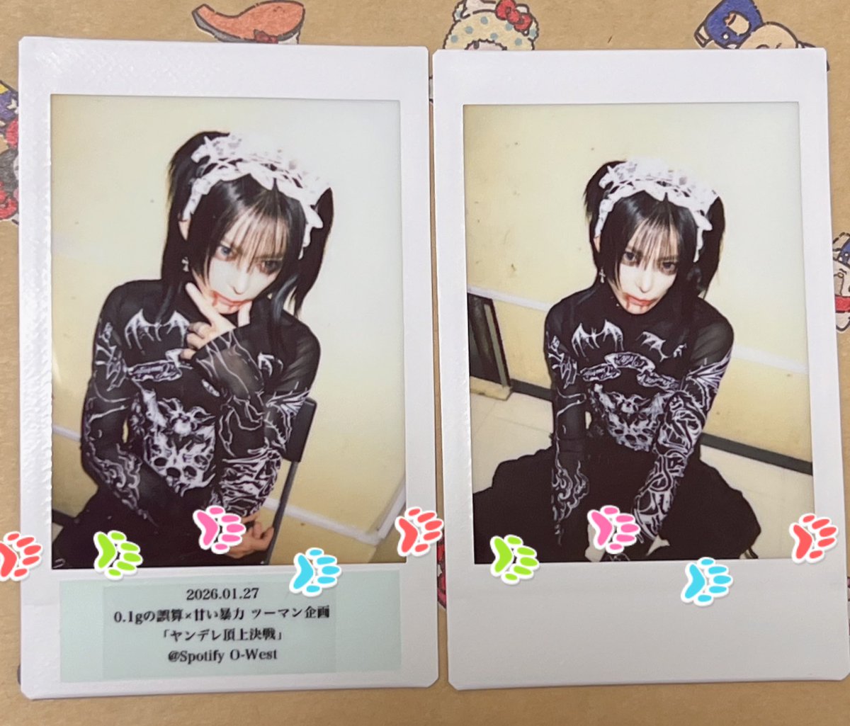 交換＊お譲り 甘い暴力 チェキ 1/27 渋谷 O-West 譲＊咲さん、義さん