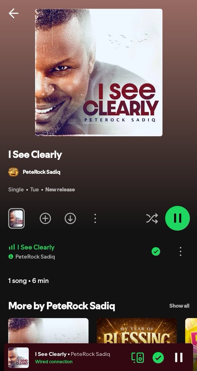 I see clearly.  I only see what God sees. This are not just mere words. these sounds and  lyrics is divine .
I'm truly blessed by this song .
<a href="/Hotrminna/">House On The Rock Minna</a> 
<a href="/onepeterock/">Peterock Sadiq 🌎</a>