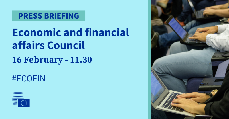 EUCouncilPress's tweet image. ❗ Monday 16 February at 11.30

💻OFF-the-record press briefing in hybrid format ahead of the #ECOFIN Council of 17 February 2026

⏱️ Deadline to register: Monday, 16 February at 10.30

Instructions 👇
link.europa.eu/7MYF6r