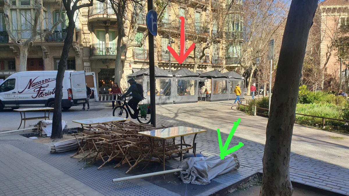 Davant una emergència per ventades fortes hi ha qui és responsable i qui no ho és. Enric Granados amb Consell de Cent.