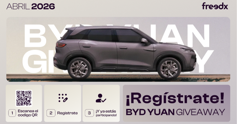 Freedx's tweet photo. La oportunidad de ganar en grande está aquí. Participa hoy y conduce tu nueva BYD.