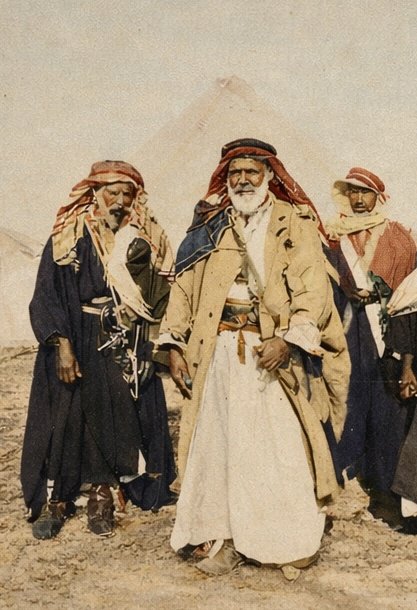 binAluzza's tweet image. الشيخ حماد باشا الصُوفي أمير قبيلة الترابين 
جنوب فلسطين .