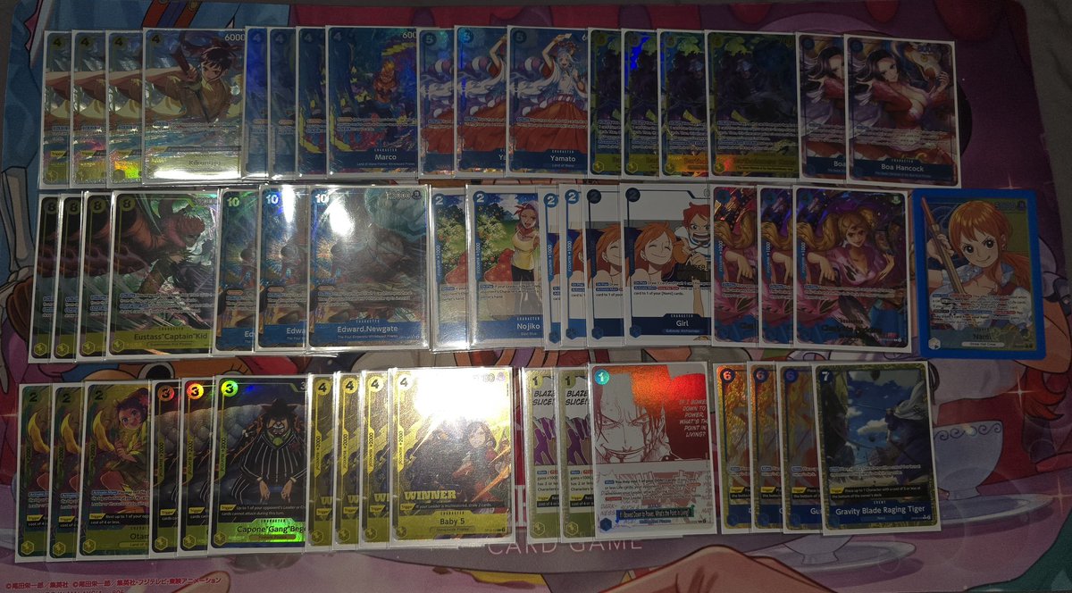 Played some EB03 waiting room nami today! Decks pretty fun! Can't wait for EB03 to ruin my wallet 🙃

YLuffy✅️
Kuzan✅️
PDoffy✅️
RBSabo✅️