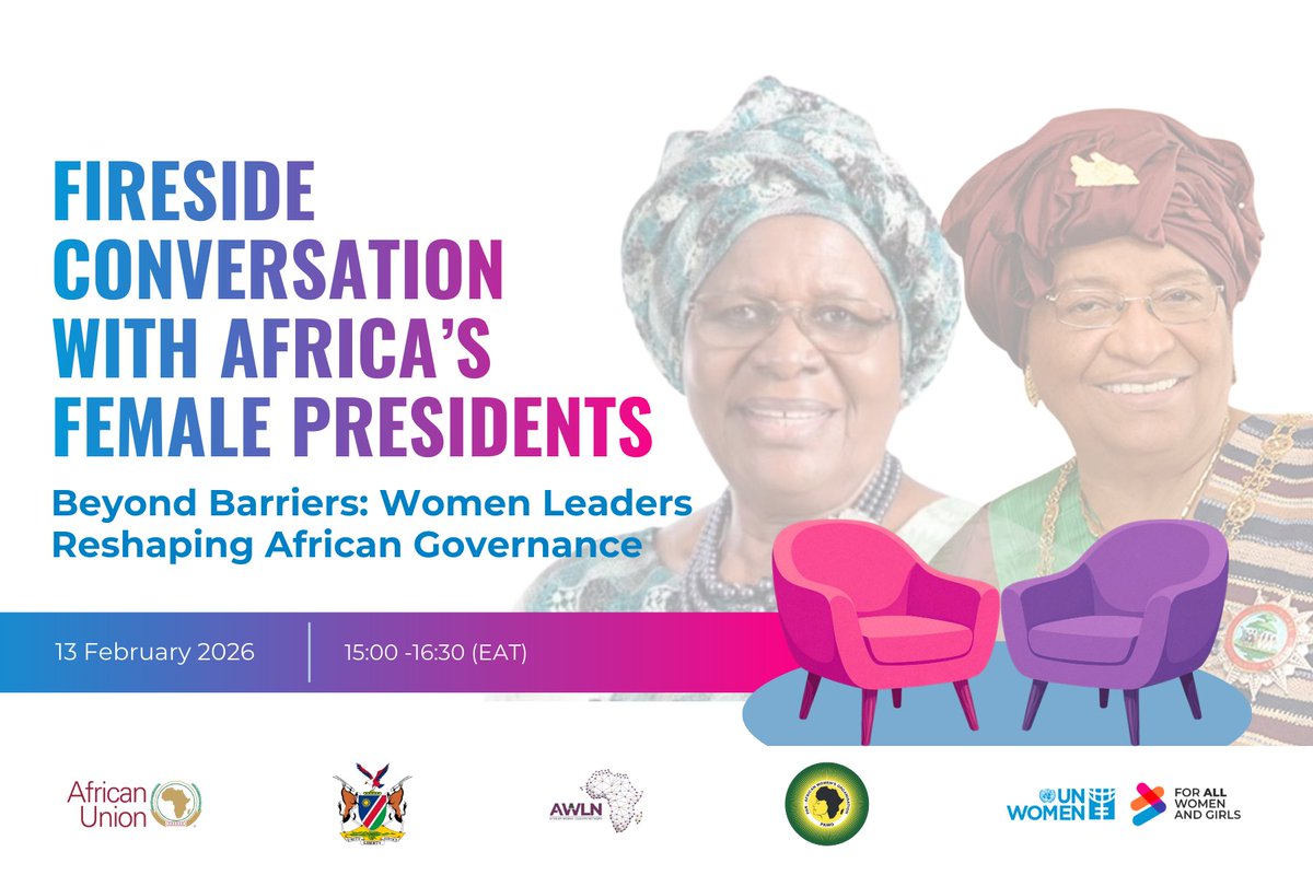 _AfricanUnion's tweet photo. A continent that empowers its women leaders strengthens its institutions, deepens democracy, and accelerates development under #Agenda2063. 

Join the conversation and share your ideas on how we can strengthen and support the next generation of African women leaders. https://t.co/7J2kWfJCsR